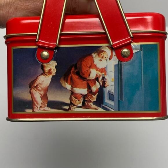 Vintage Coca Cola Christmas Santa Tin 1994 - Picture 5 of 7